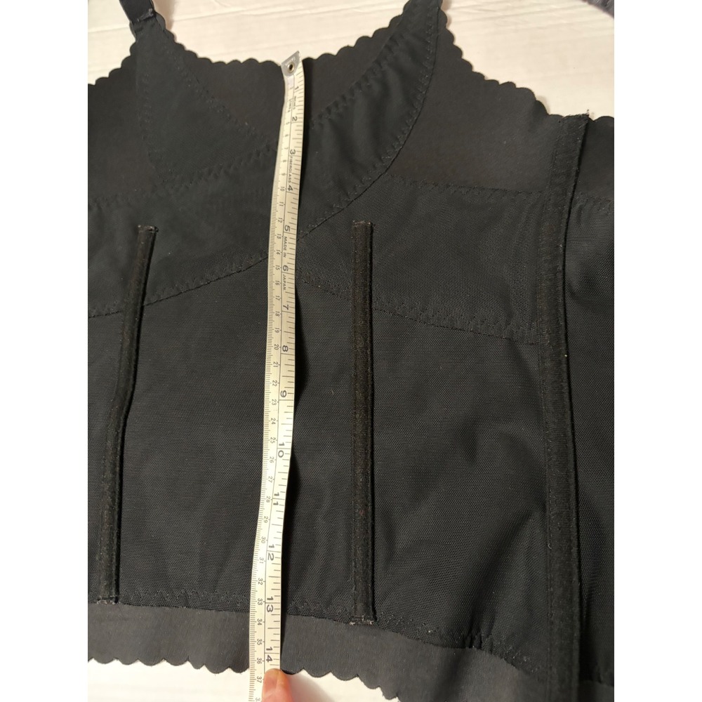 Prima Valentina Black Shapewear Camisole Hook Eye Front Waist Trainer Medium - Picture 10 of 11